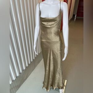 Elegant Gold Slip Dress